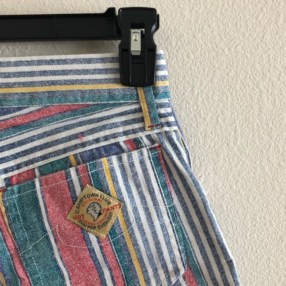 Vintage Deadstock 90’s Striped Shorts - Picture 4 of 4